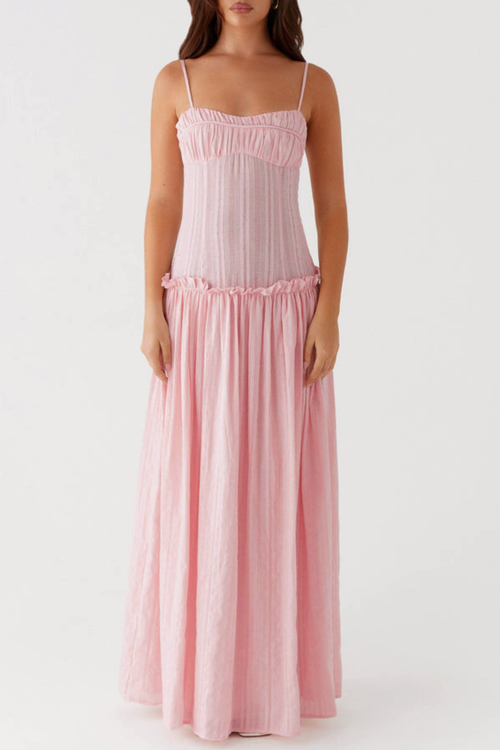 strapless open back dress XL Pink Dress (Holo) – Suhr Nails main image 1