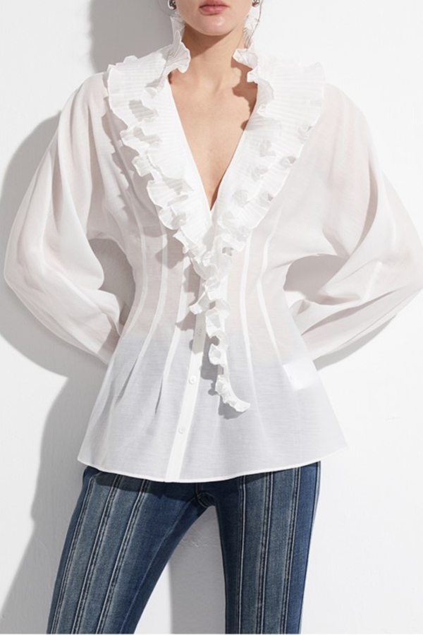 Aminata Ruffle Corset Shirt