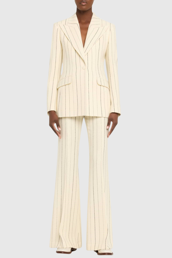 Aroha Pinstripe Blazer & Pants Set