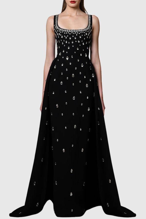 Celyn Crystal Embellished Maxi Dress