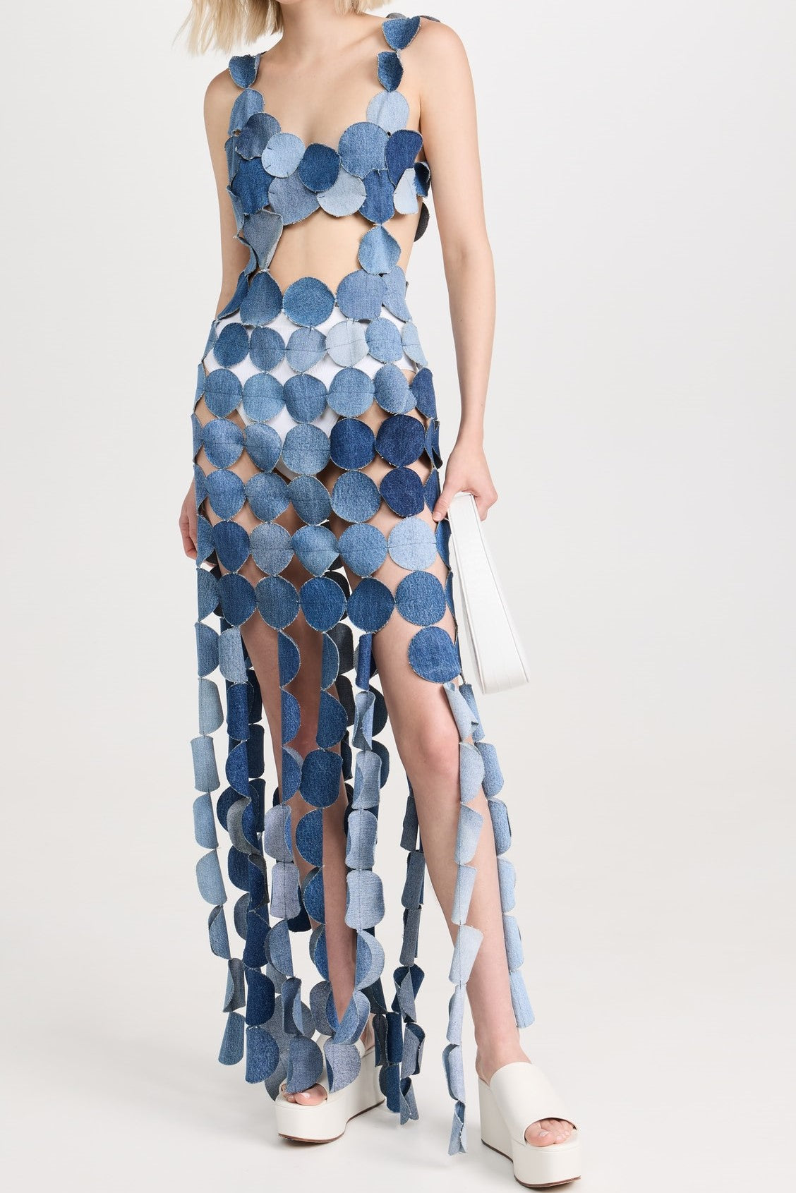 Charlie Laser-cut Denim Maxi Dress – SeenSense