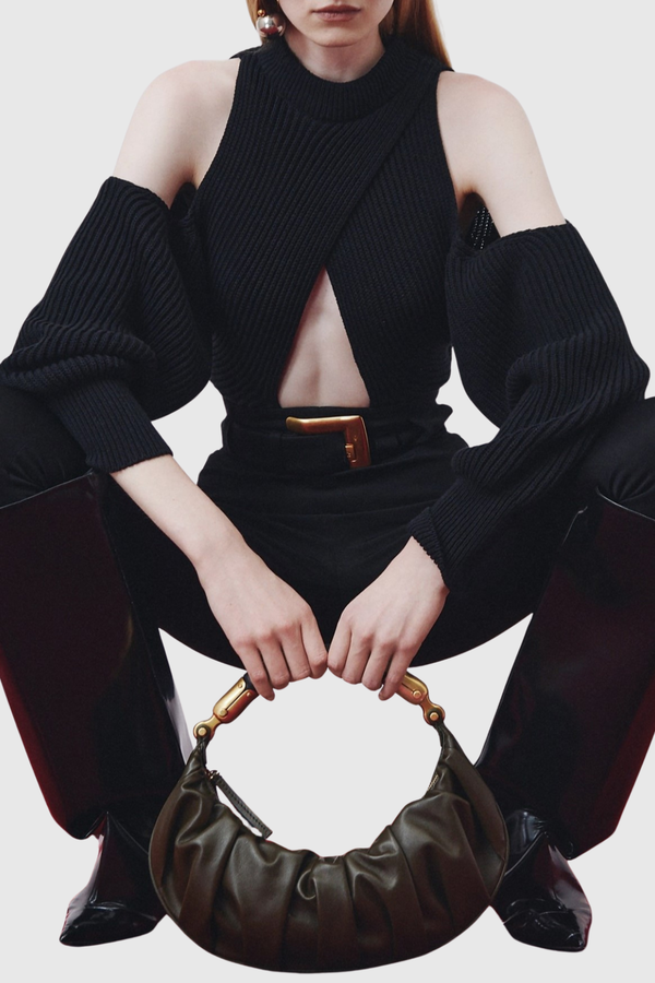 Esaac Knit Split Top