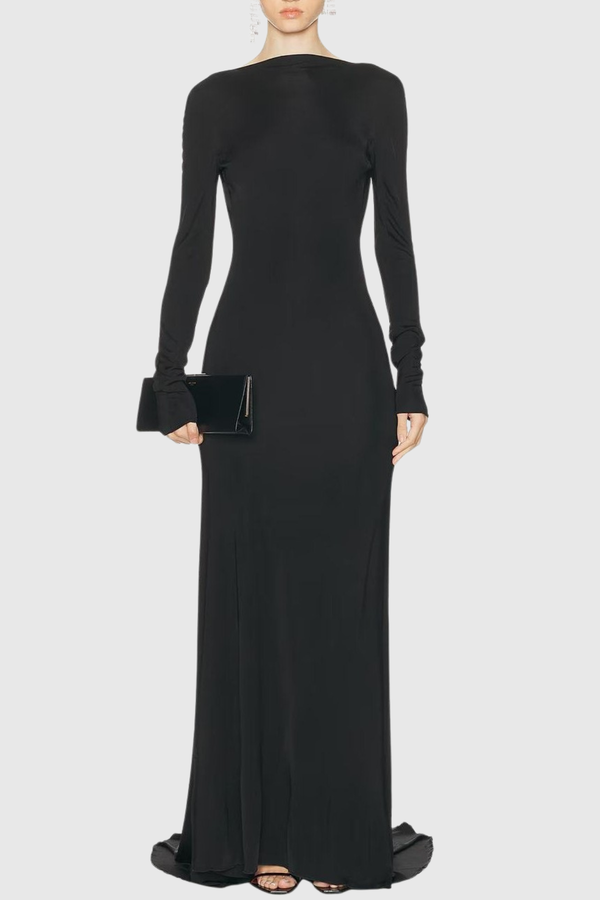 Evian Backless Maxi Dress