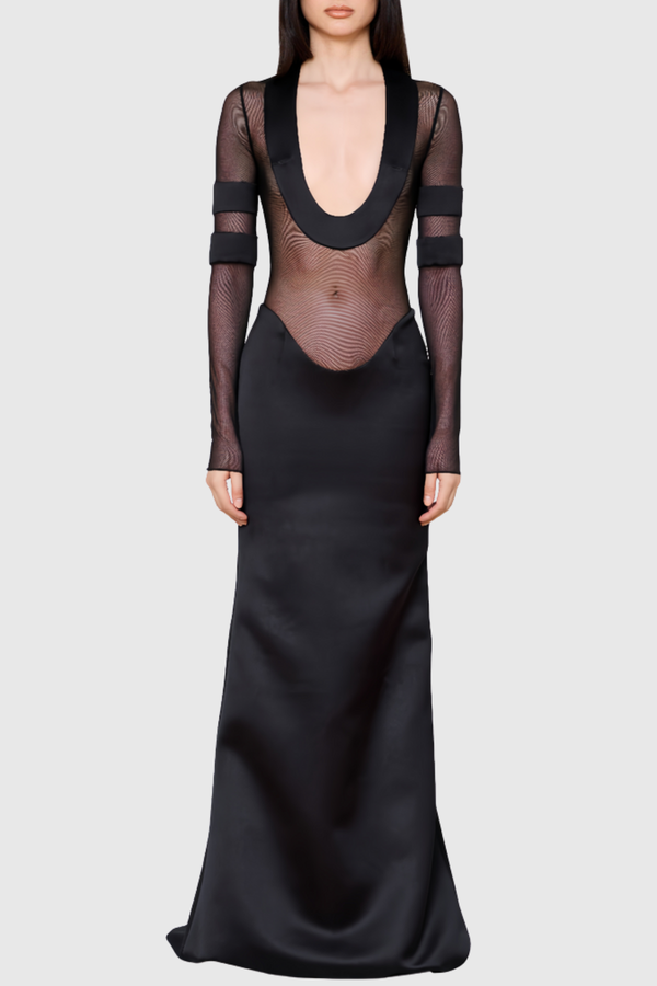Galilea Mesh Maxi Dress
