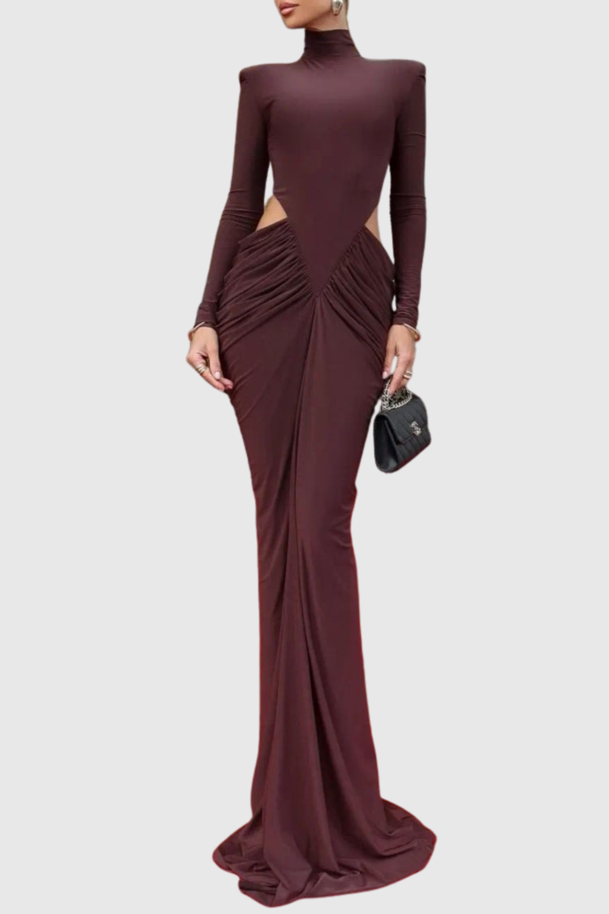 Ilithya Cutout Draped Maxi Dress – SeenSense