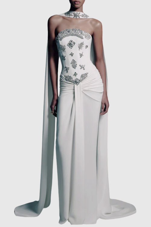 chinese dress ladies Gretta Strapless Maxi Dress