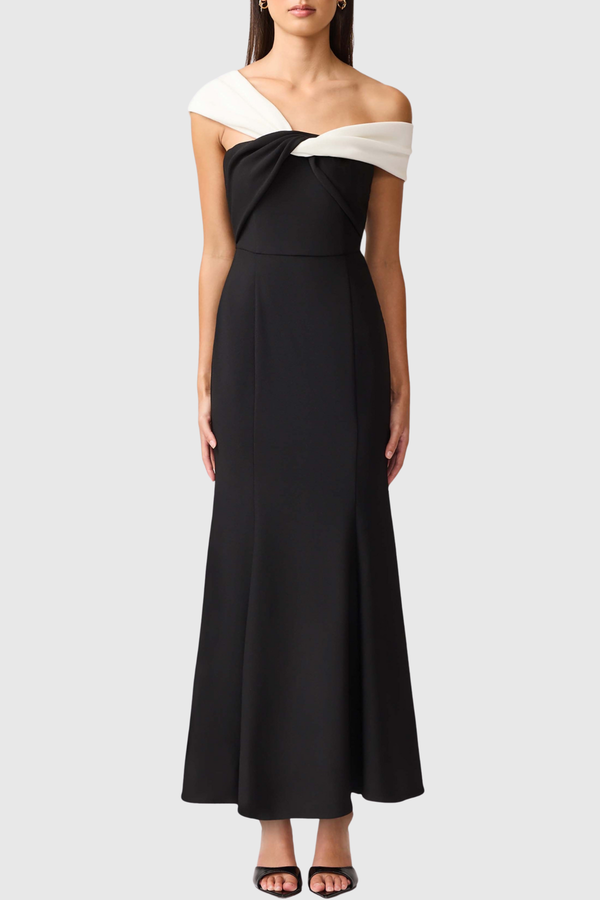 Josela Off Shoulder Knot Maxi Dress