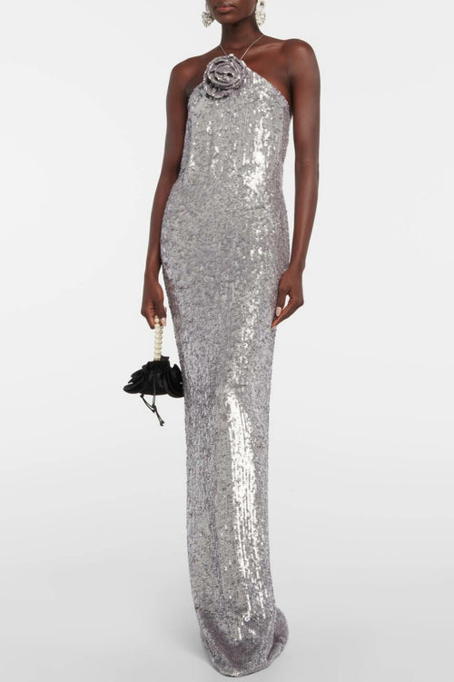what a way to go 1964 backless dress Calista Sequin Maxi Dress main image 1
