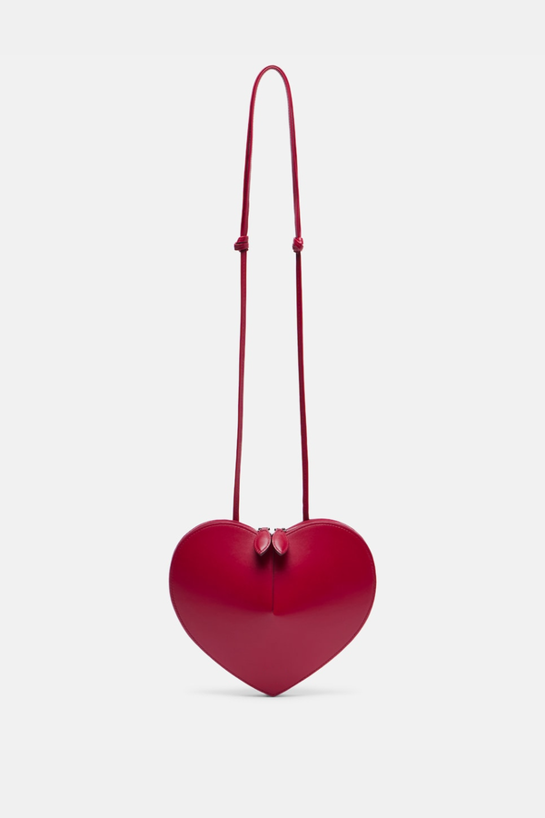 Kyaia Heart Leather Shoulder Bag - Red