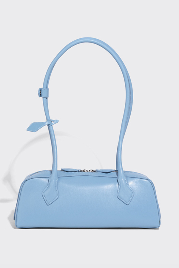 Mikki Leather Shoulder Bag - Blue
