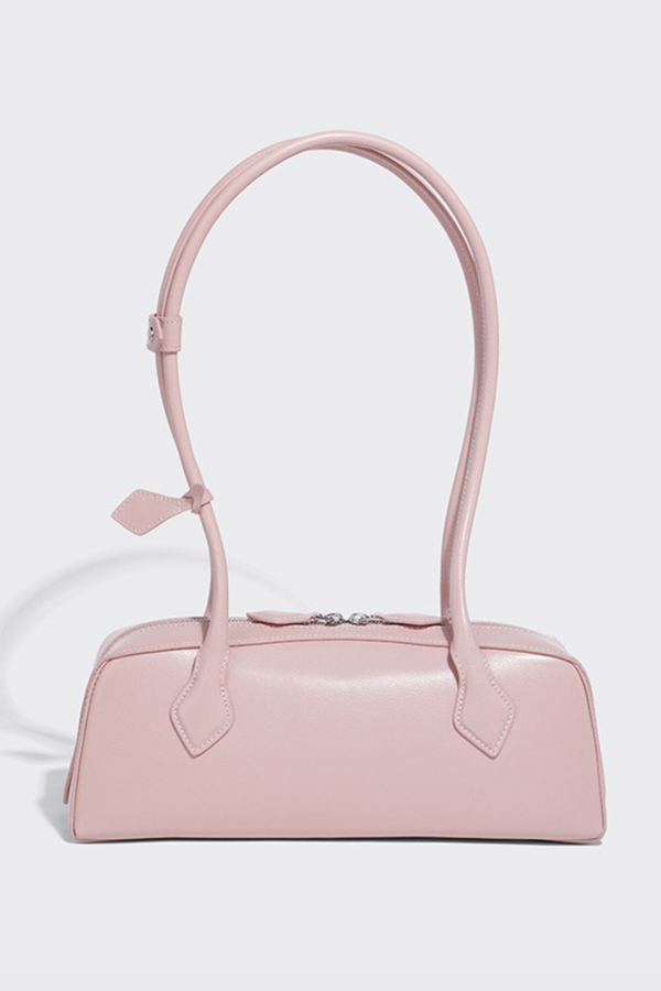 Mikki Leather Shoulder Bag - Pink