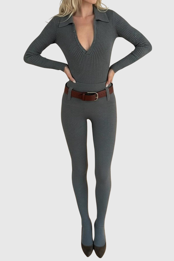 Nerina Long Sleeve Knit Bodysuit