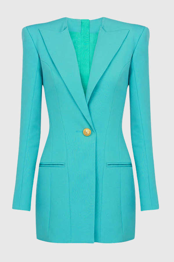 Posie Wool mini Blazer Dress - Blue