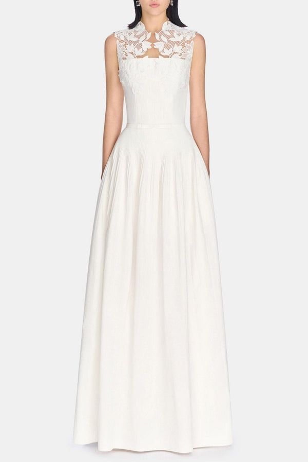 Ragiel Floral Lace Sleeveless Maxi Dress
