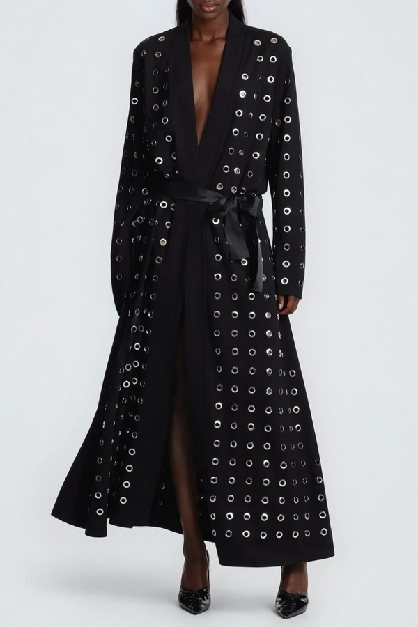 Ronja Eyelet Embellished Coat