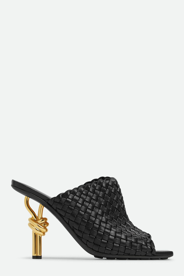 Sierrel Woven Knot Mules - Black