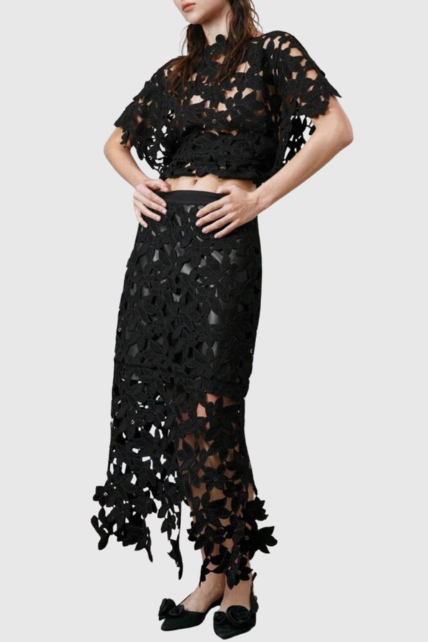 Sorcha Floral Hollow Top