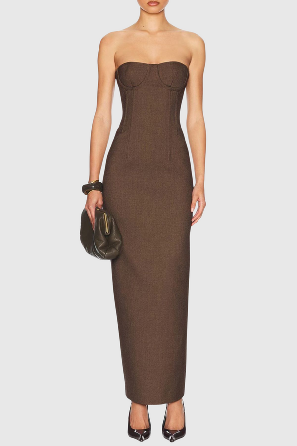 Sylwia Strapless Maxi Bandage Dress