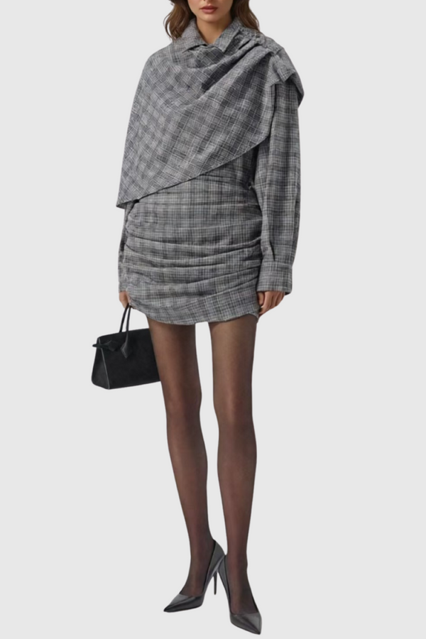 Wilka Asymmetric Cape Shirt