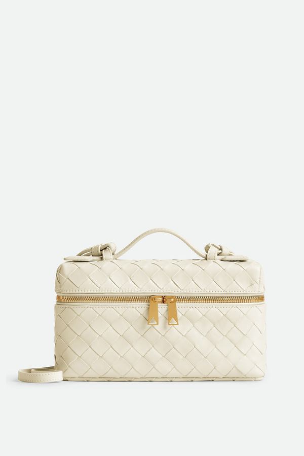 Yaritza Woven Clutch Bag - Beige