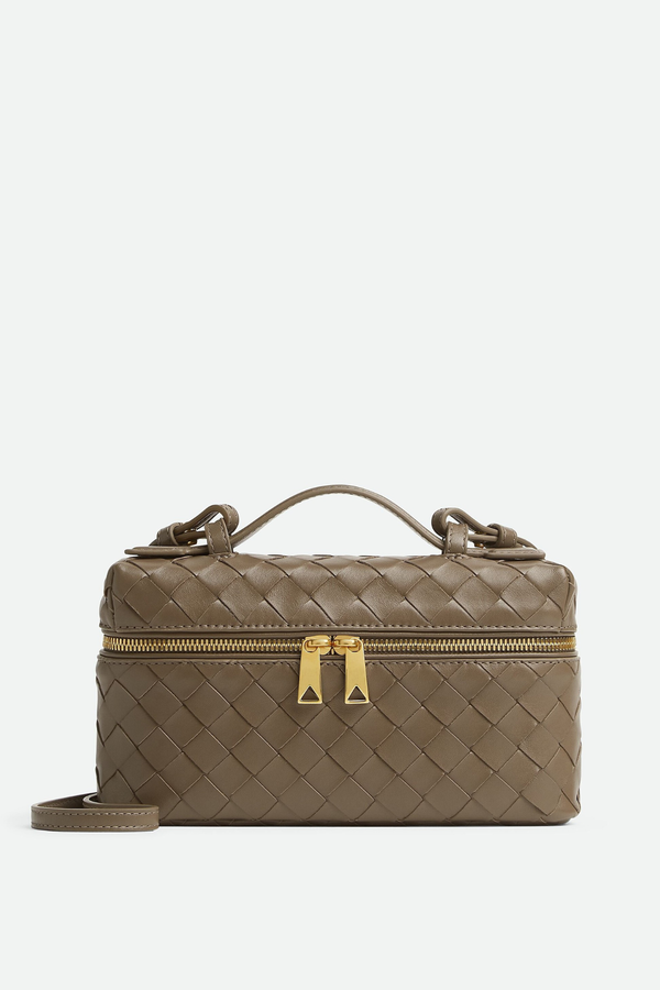 Yaritza Woven Clutch Bag - Brown